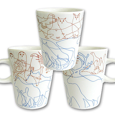 Nordic Animals Silhouette mug